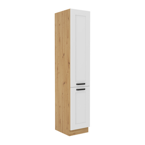 Dulap înalt, alb/stejar artisan, LULA 40 DK-210 2F
