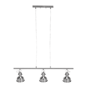 Lampă suspendată în stil retro, metal, nichel mat, AVIER TIP 4