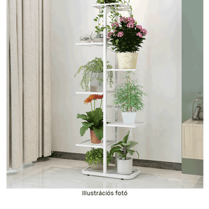Suport pentru flori din metal, alb, BAMIR TIP 2