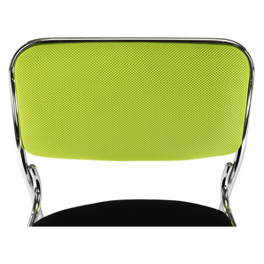 Scaun conferinţă, verde/plasă neagră, BULUT