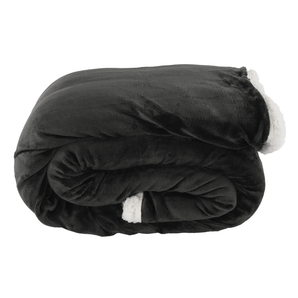 Pătură cu două feţe, gri, 205x220, ANKEA TYP 3