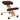 Scaun ergonomic, maro / fag, FLONET