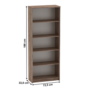 Set de birou, kraft dunkel/alb, JOHAN 2 NEW