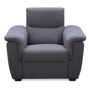 Fotoliu, textil gri, la comandă, BORN