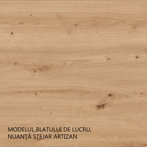 Dulap superior, alb/stejar artisan, LULA 50 GU-36 1F