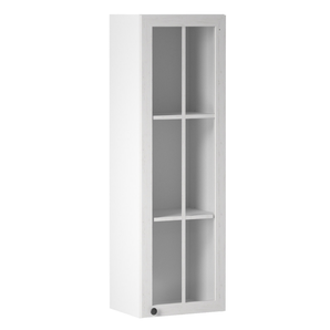 Dulap superior cu sticlă W40S, alb/pin Andersen, dreapta PROVENCE