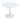 Masă dining, rundă, alb mat, diametru 110 cm, REVENTON NEW