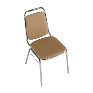 Scaun conferinţă, piele ecologică maro, ZEKI