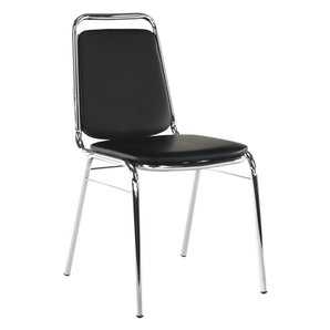 Scaun conferinţă, piele ecologică neagră, ZEKI